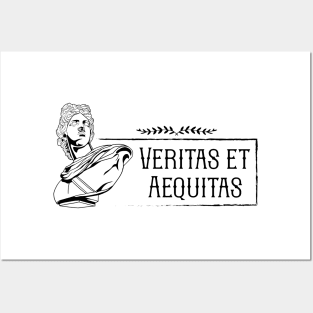 Latin saying - Veritas et Aequitas Posters and Art